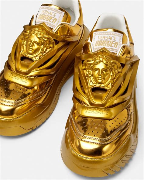 versace jeans sneaker damen gold|versace chunky sneakers.